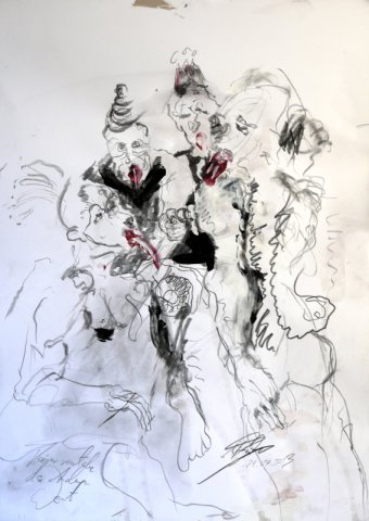 2013 martin franke, noone understands the otherones words, 46,7 x 32,5 cm, 2013